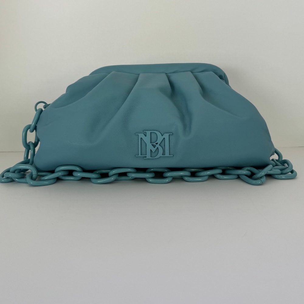 Badgley Mischka Teal Chain Clutch